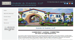 Desktop Screenshot of habibilaw.com